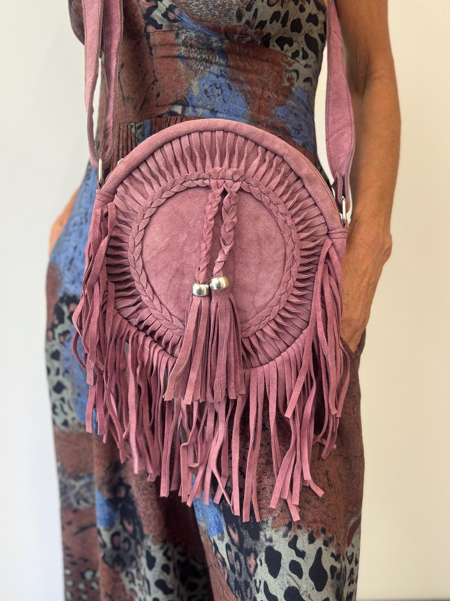 Suede Fringe Bag in Various Colours | Crossbody Bag | Western Style Suede Shoulder Bag for Women | Gift for Women | Gift for Her