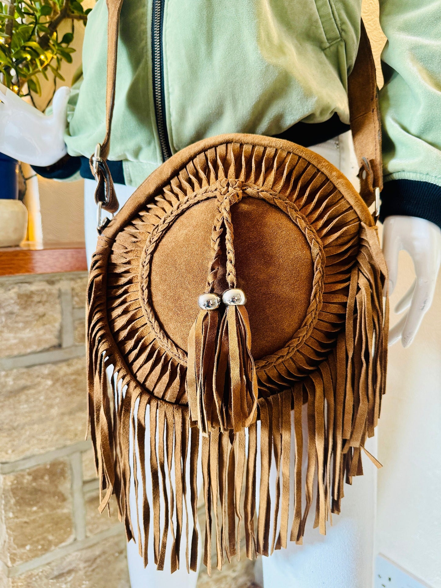 Suede Fringe Bag in Various Colours | Crossbody Bag | Western Style Suede Shoulder Bag for Women | Gift for Women | Gift for Her