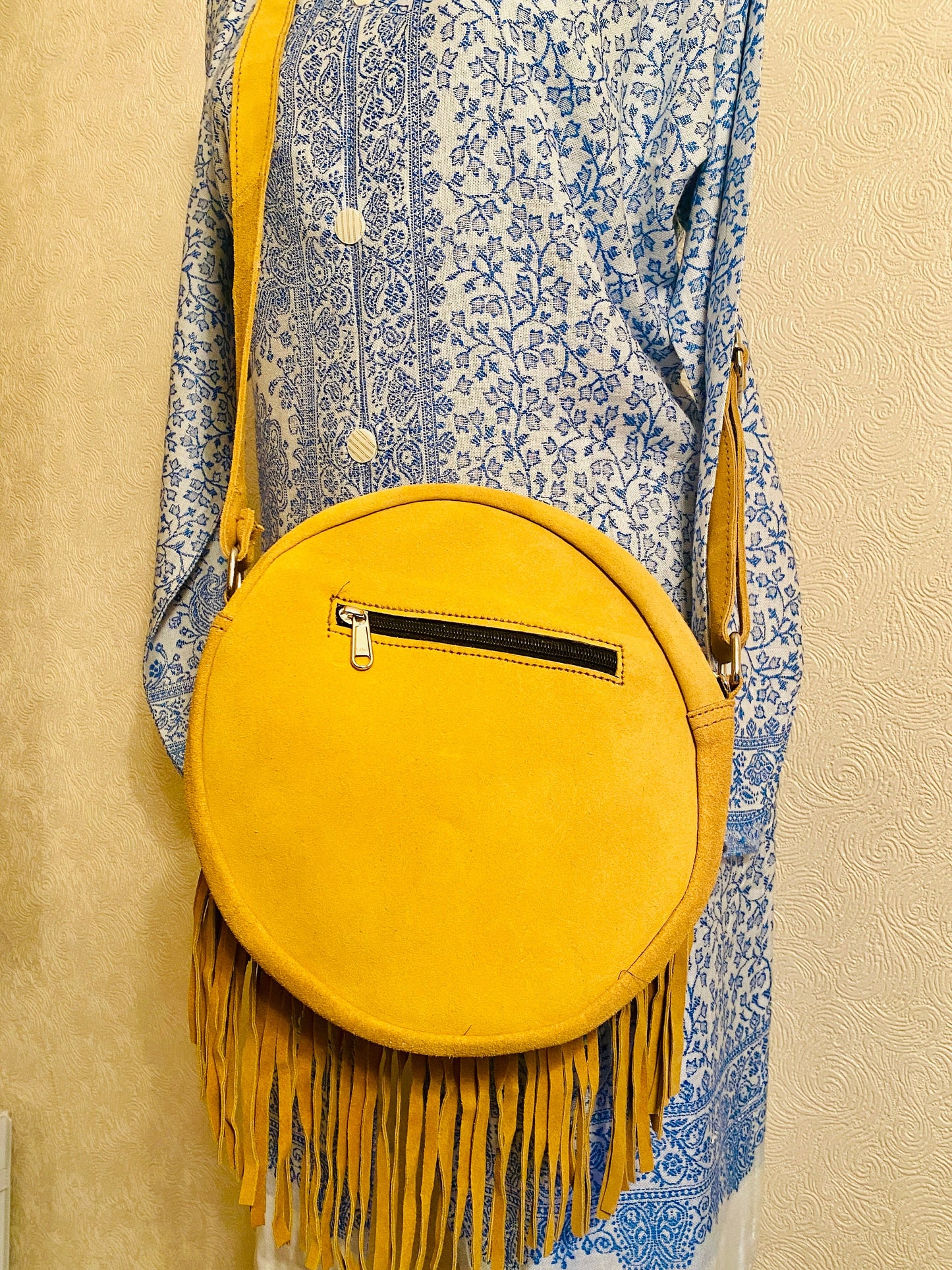 Suede Fringe Bag in Various Colours | Crossbody Bag | Western Style Suede Shoulder Bag for Women | Gift for Women | Gift for Her