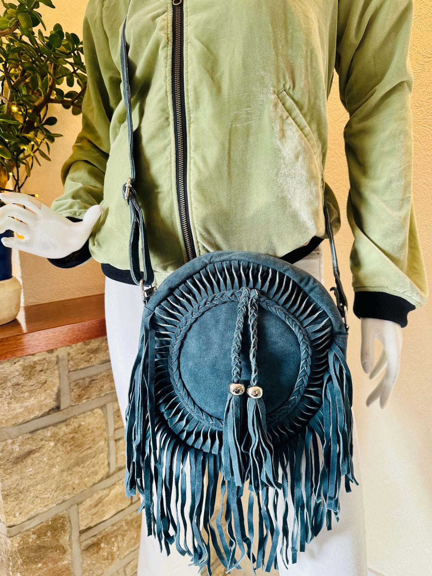Suede Fringe Bag in Various Colours | Crossbody Bag | Western Style Suede Shoulder Bag for Women | Gift for Women | Gift for Her