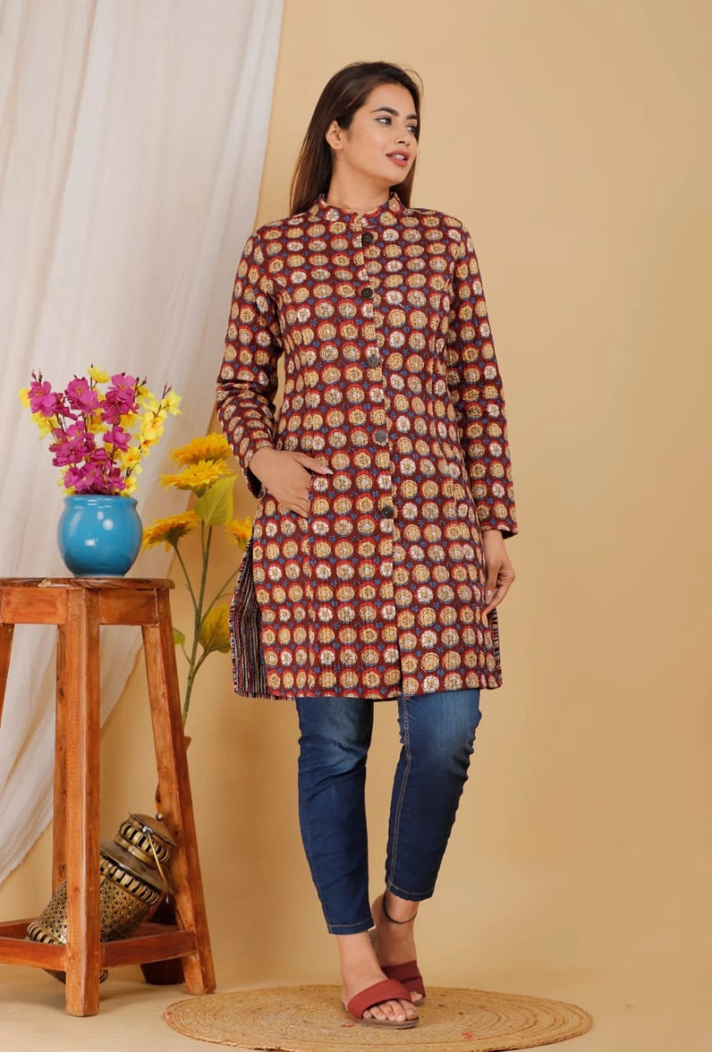 Reversible Quilted Cotton Jacket - JayKayBoutiqueOnline