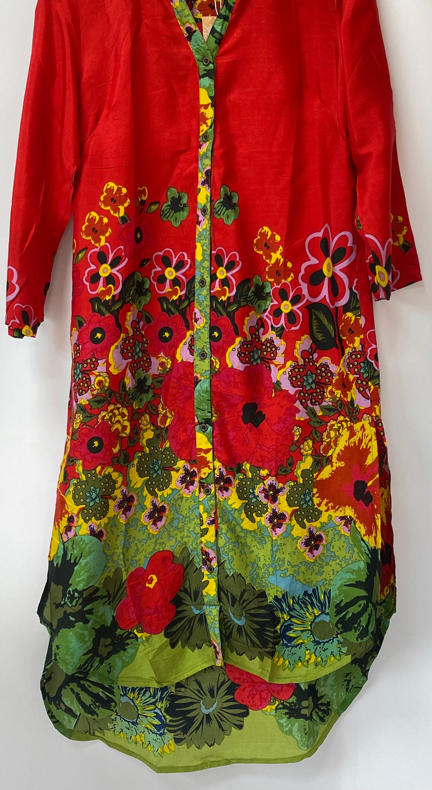 Floral Print Viscose Overshirt Dress - JayKayBoutiqueOnline