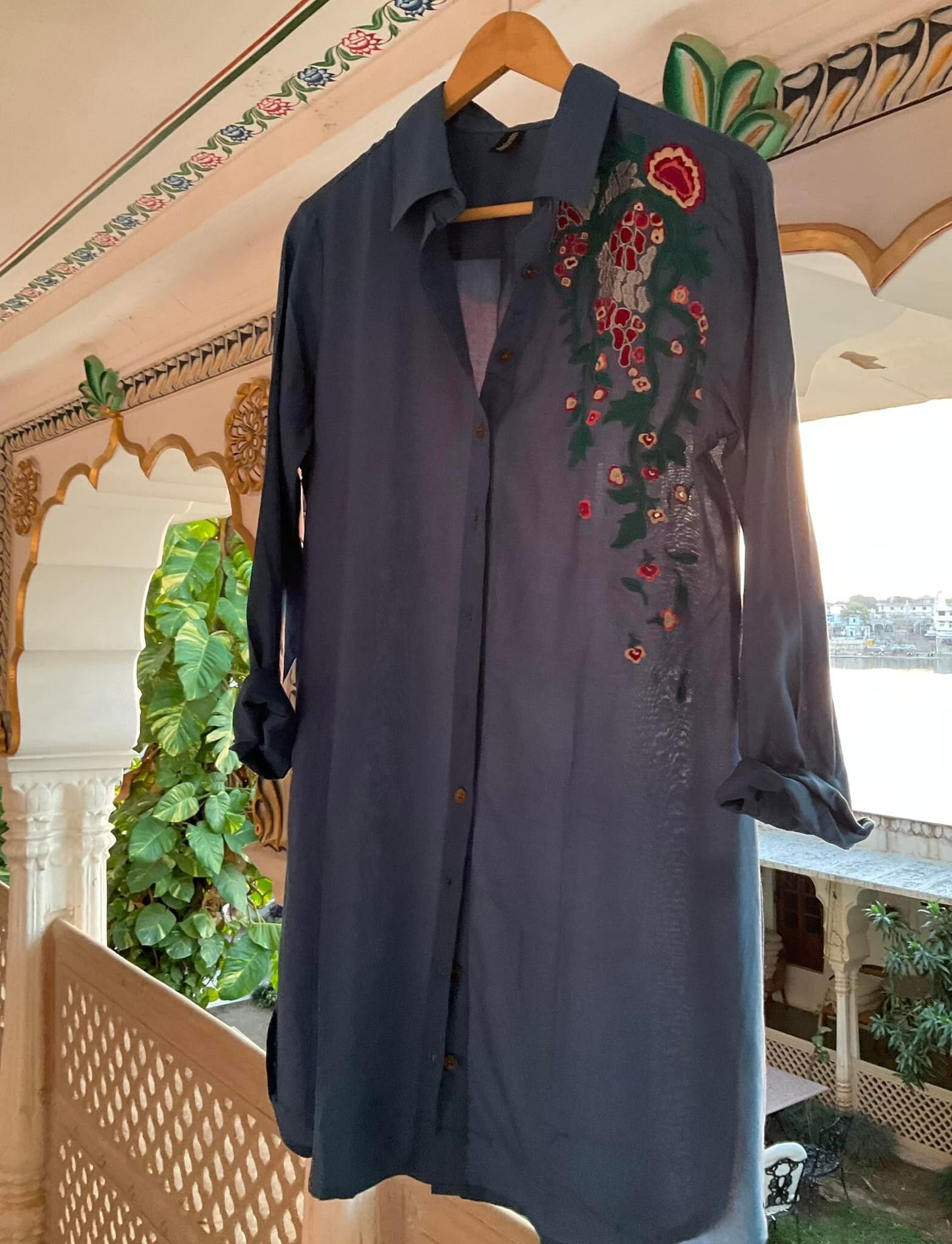 Embroidered Western Shirt - JayKayBoutiqueOnline