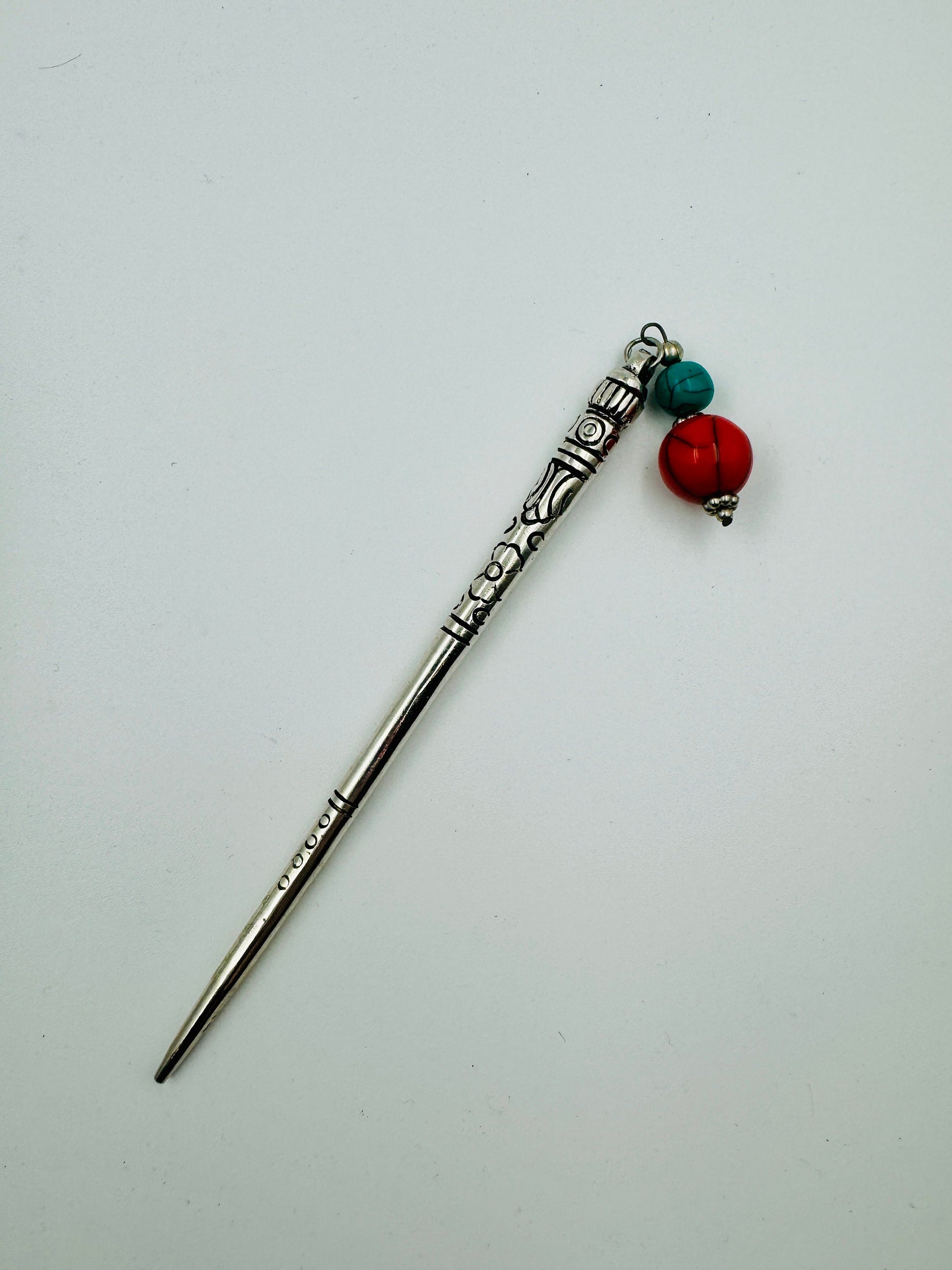 Silver Metal Hair Stick Pin - JayKayBoutiqueOnline