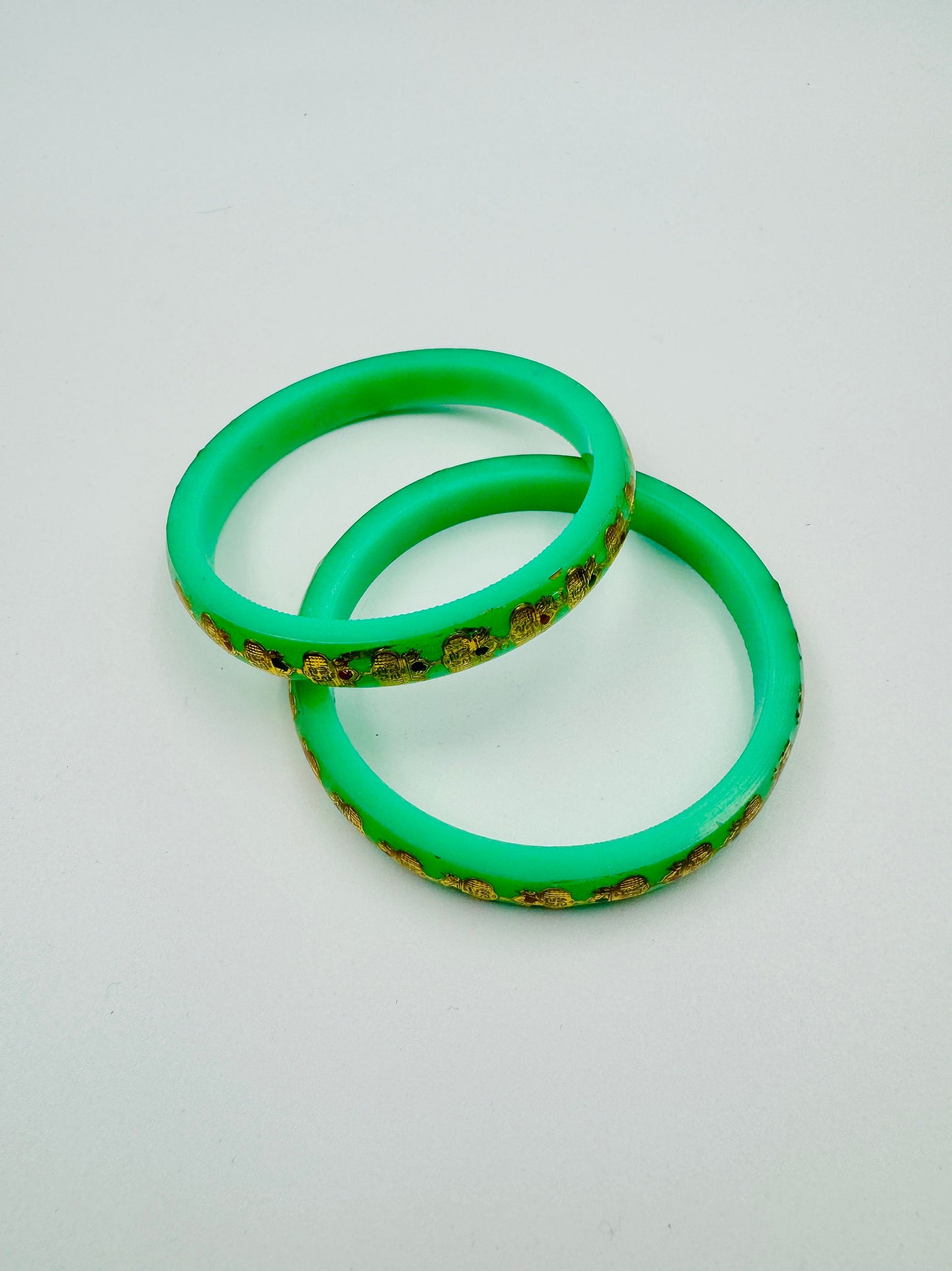 Stylish Acrylic Indian Bangle Set of 2 - JayKayBoutiqueOnline