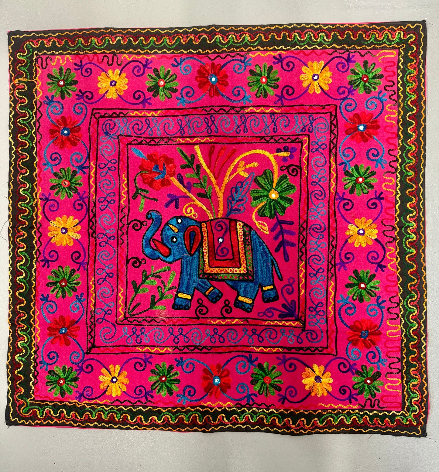 Elephant Embroidered Tablecloth - JayKayBoutiqueOnline