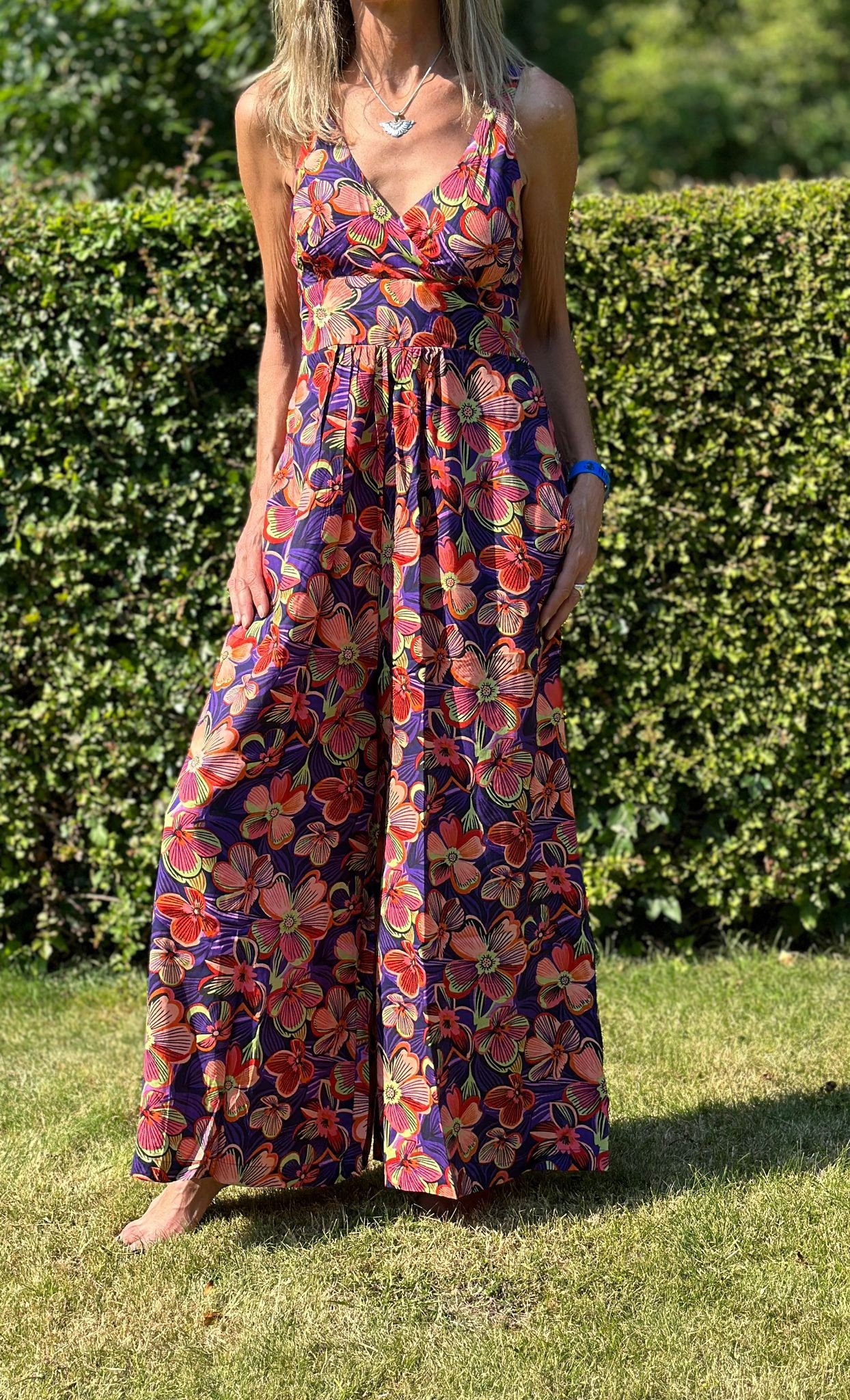 Jumpsuit Mono Wide Legged Jumpsuit with Flattering Stretch Waist (Sizes 6-14) - JayKayBoutiqueOnline