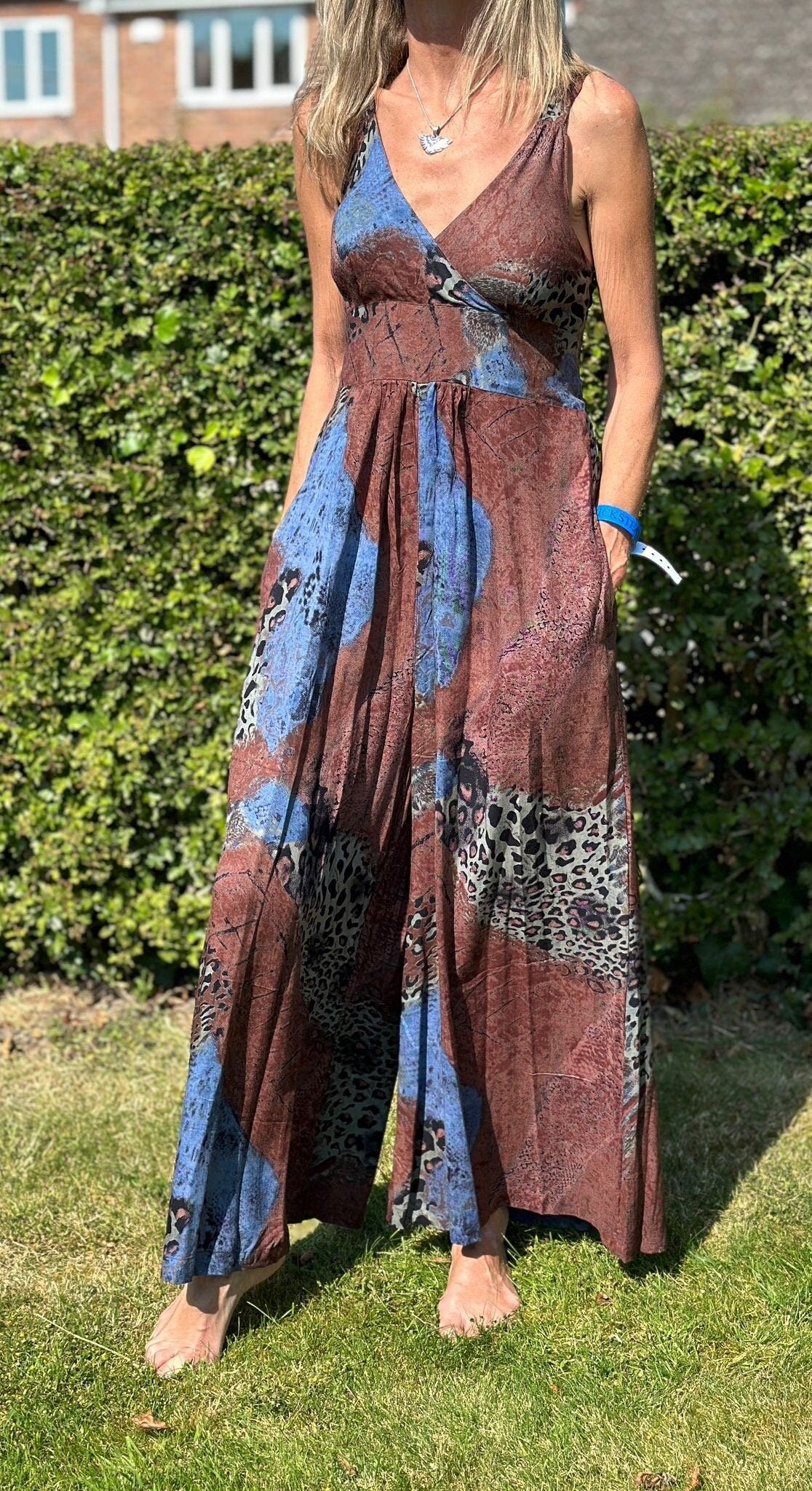 Jumpsuit Mono Wide Legged Jumpsuit with Flattering Stretch Waist (Sizes 6-14) - JayKayBoutiqueOnline