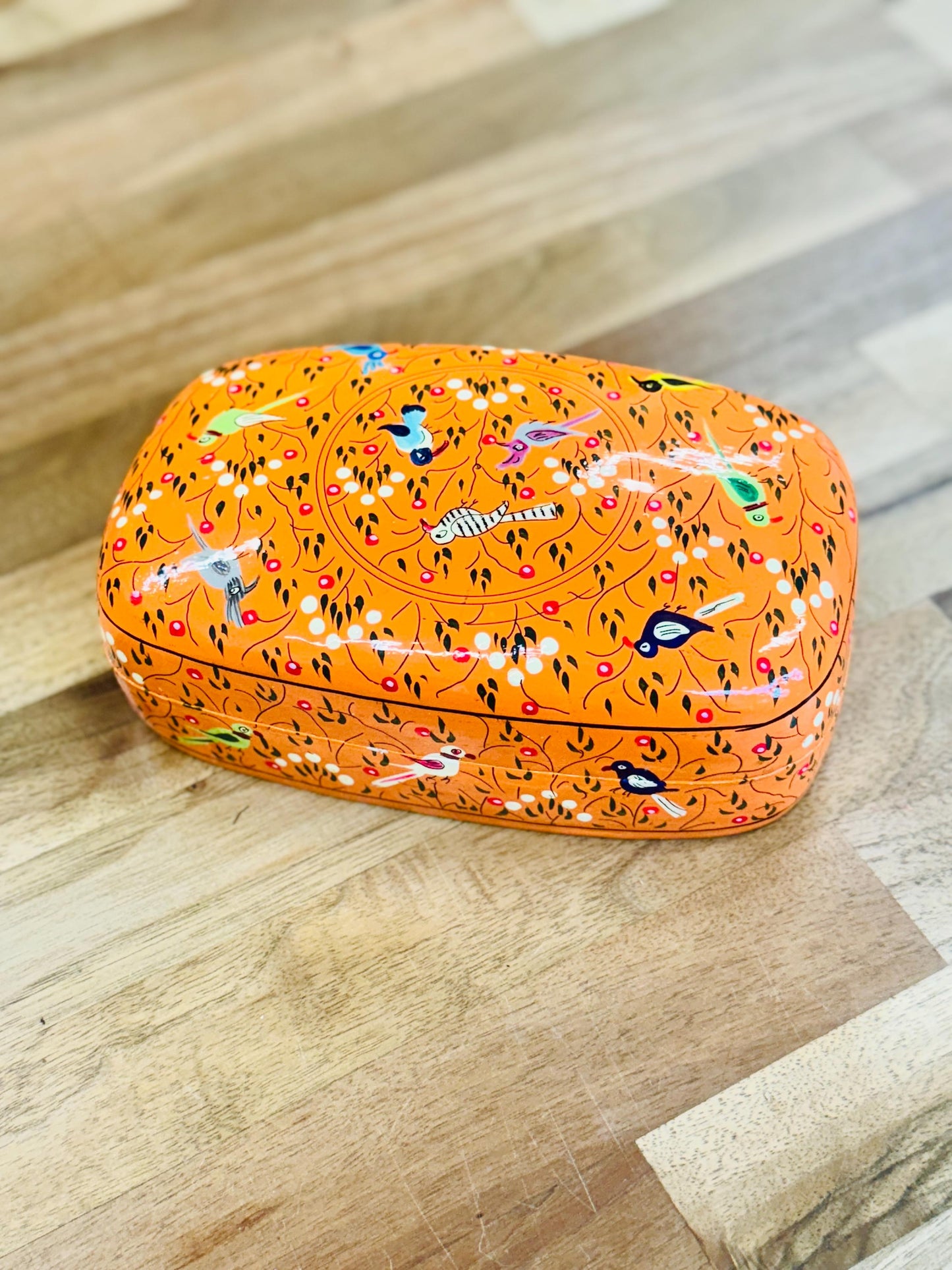 Hand Painted Kashmiri Trinket Box - JayKayBoutiqueOnline