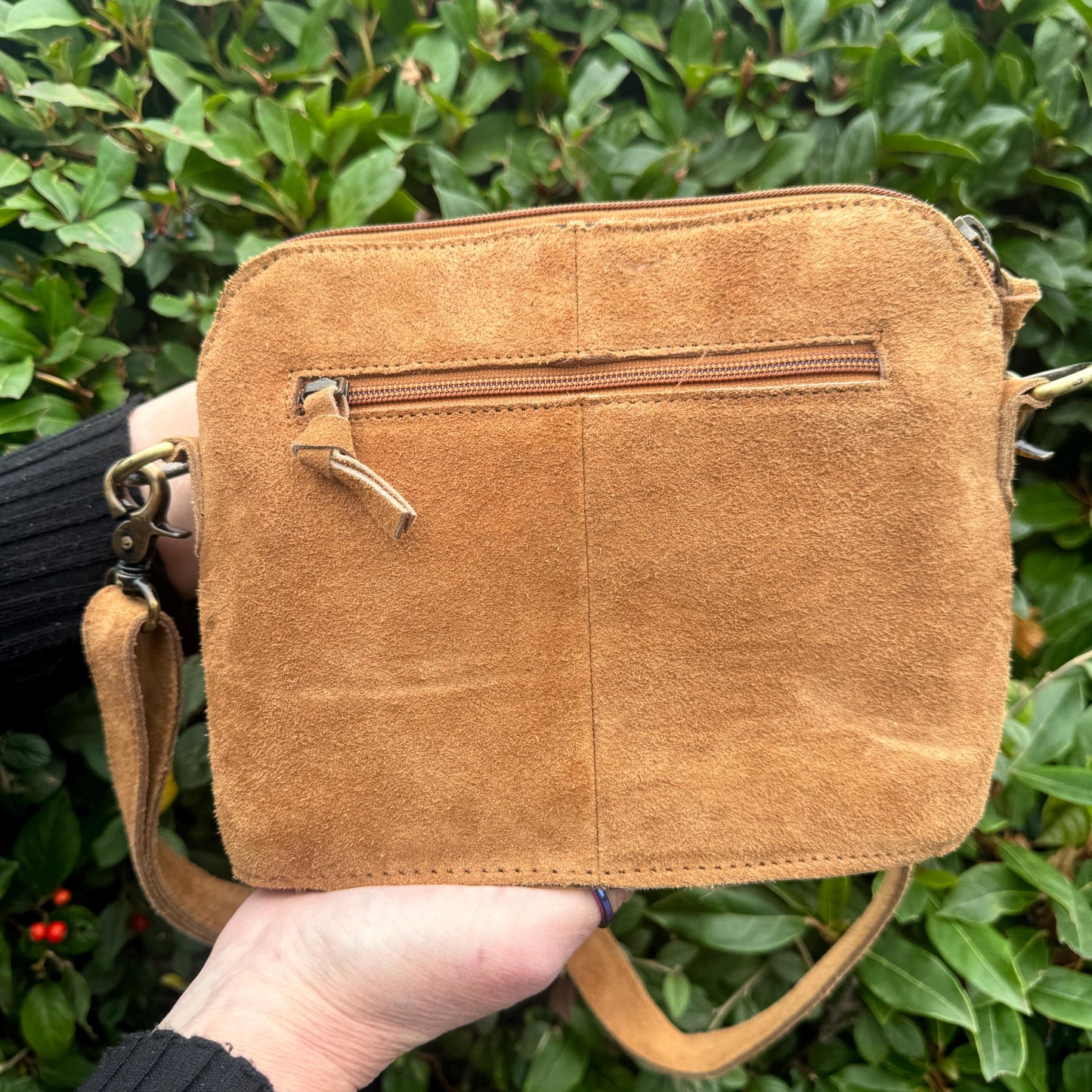 Western Style Boot Stitch Cross Body Suede Bag - JayKayBoutiqueOnline