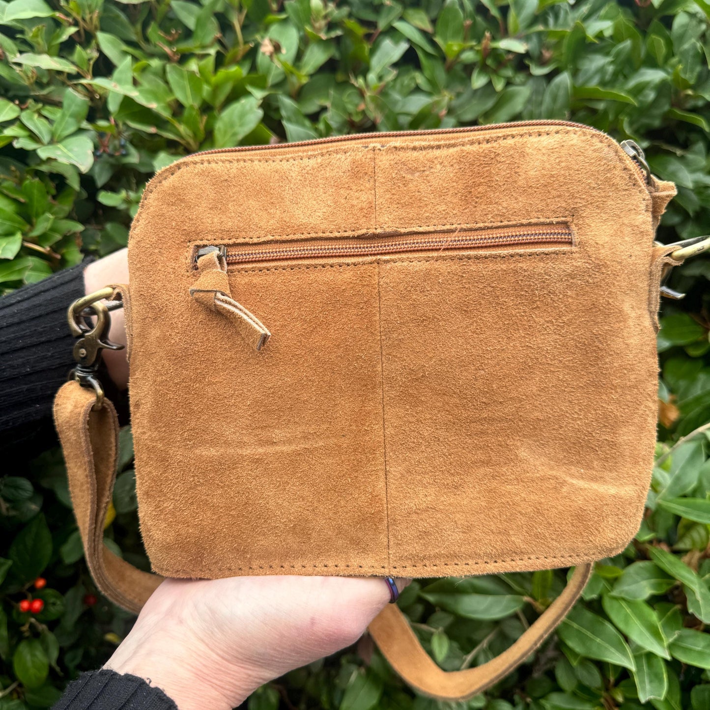 Western Style Boot Stitch Cross Body Suede Bag - JayKayBoutiqueOnline