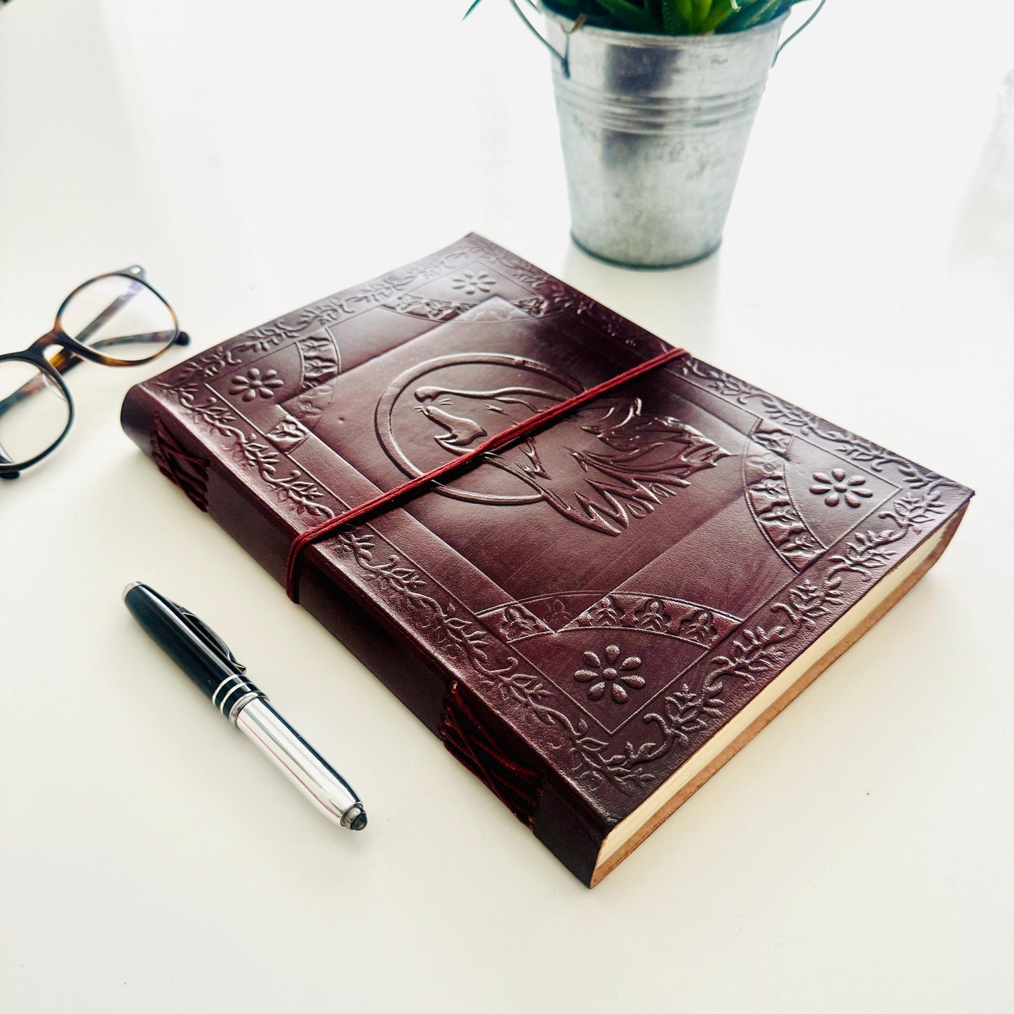 Leather Journal Notebook Sketchbook - JayKayBoutiqueOnline
