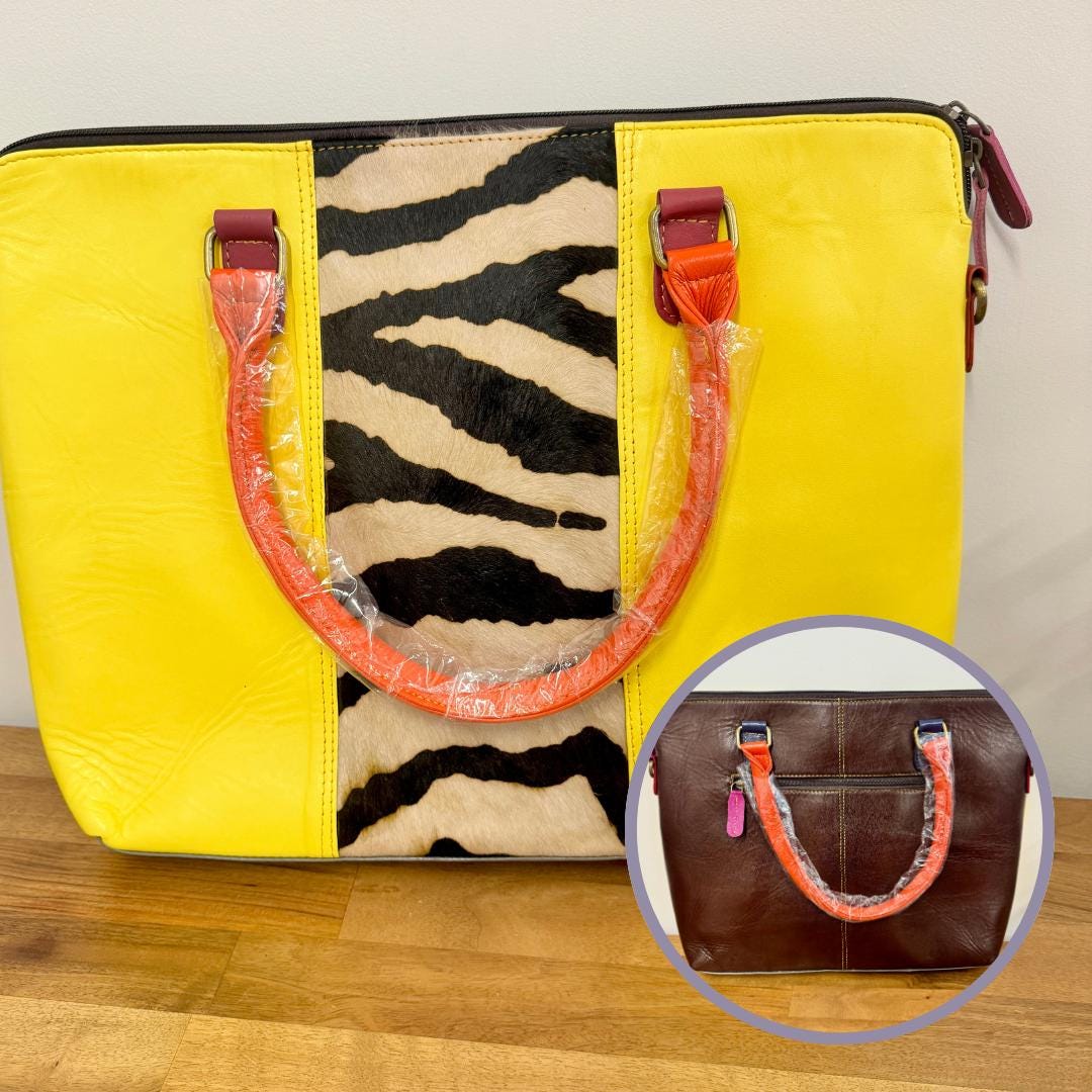 Recycled Leather Laptop Bag - JayKayBoutiqueOnline