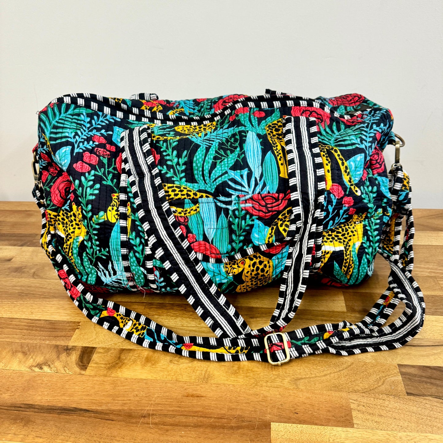 Cotton Quilted Duffle Bag - JayKayBoutiqueOnline