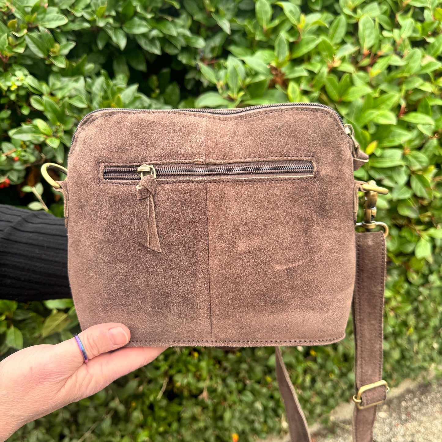 Western Style Boot Stitch Cross Body Suede Bag - JayKayBoutiqueOnline
