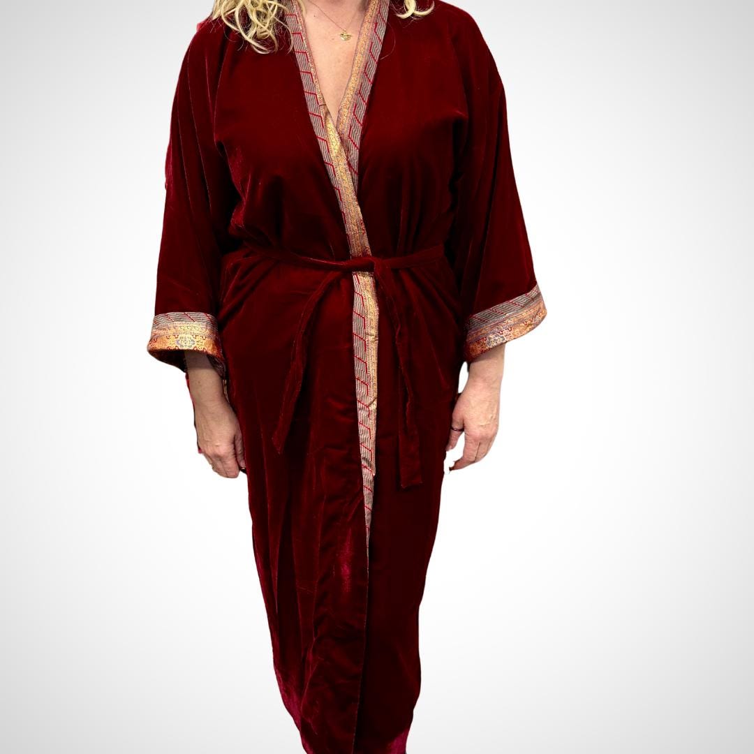 Robe Reversible Velvet Robe - JayKayBoutiqueOnline
