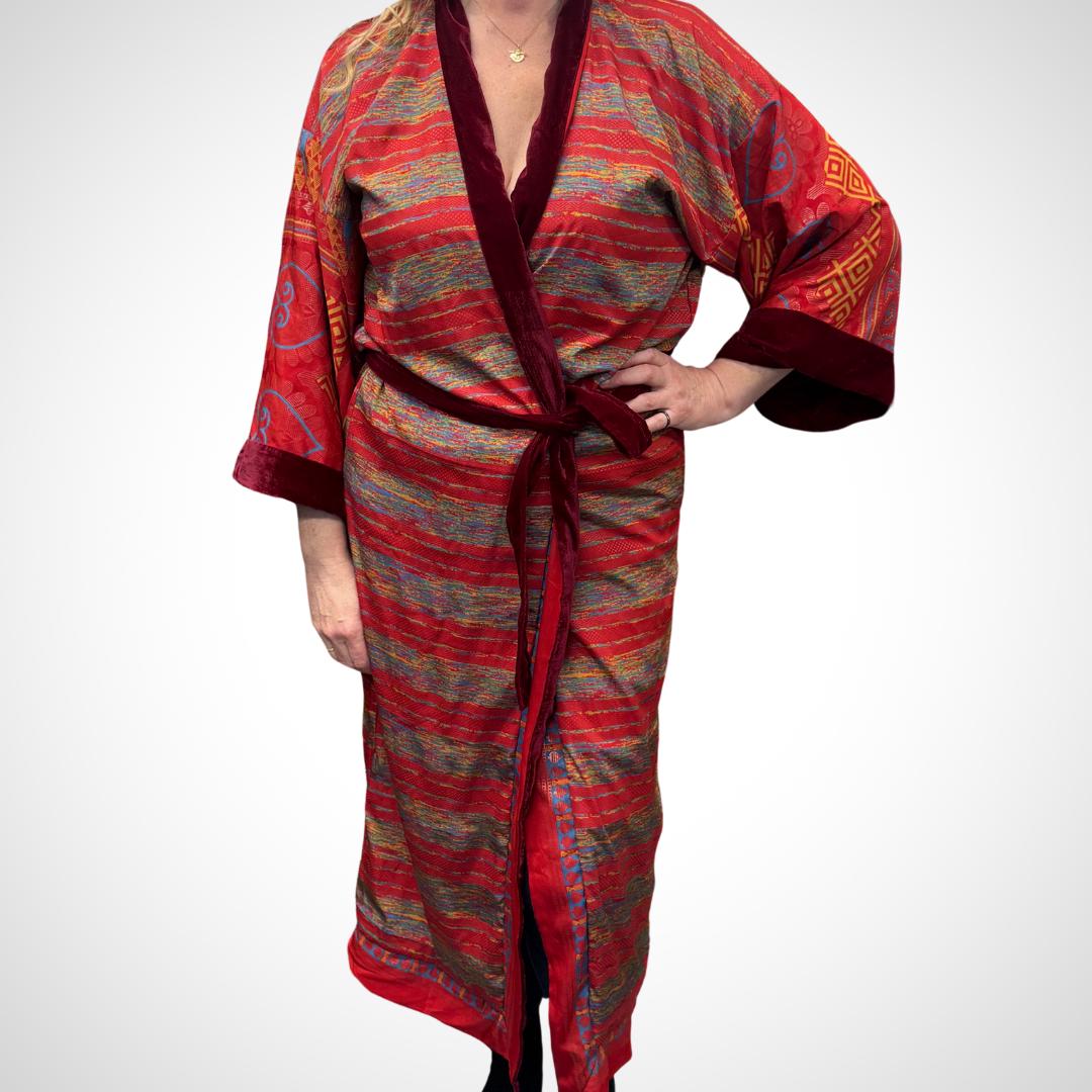 Robe Reversible Velvet Robe - JayKayBoutiqueOnline