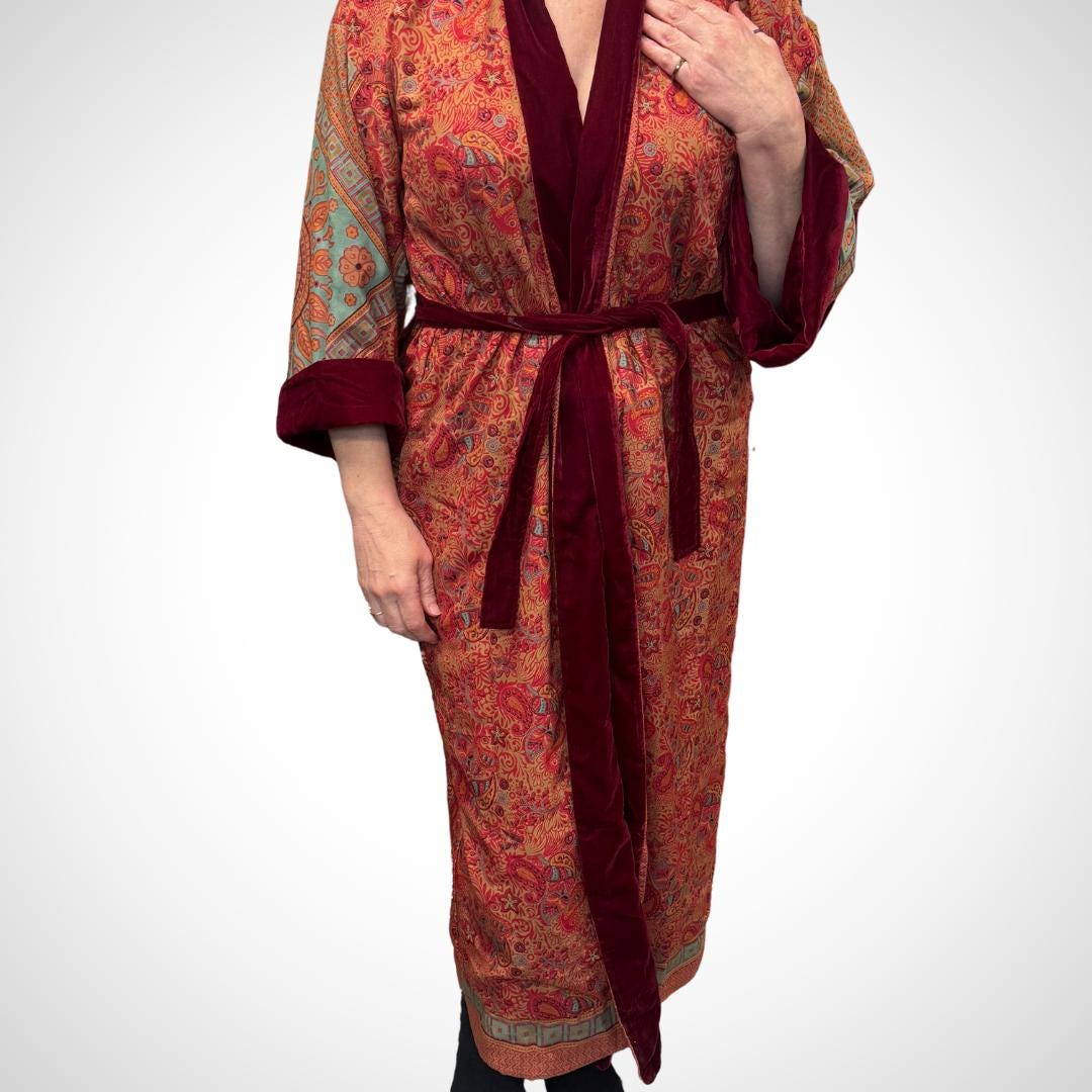 Robe Reversible Velvet Robe - JayKayBoutiqueOnline