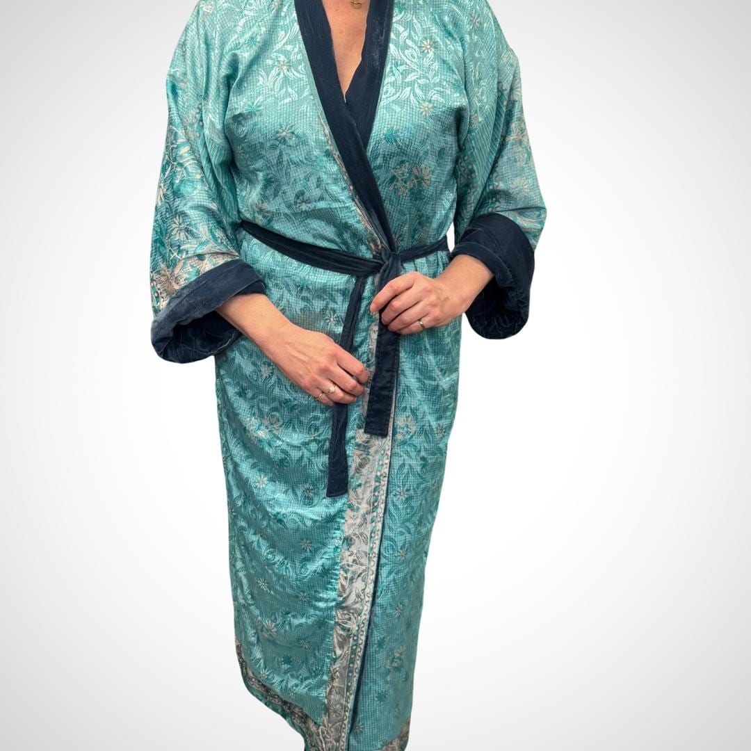 Blue Velvet Robe in Various Styles - JayKayBoutiqueOnline