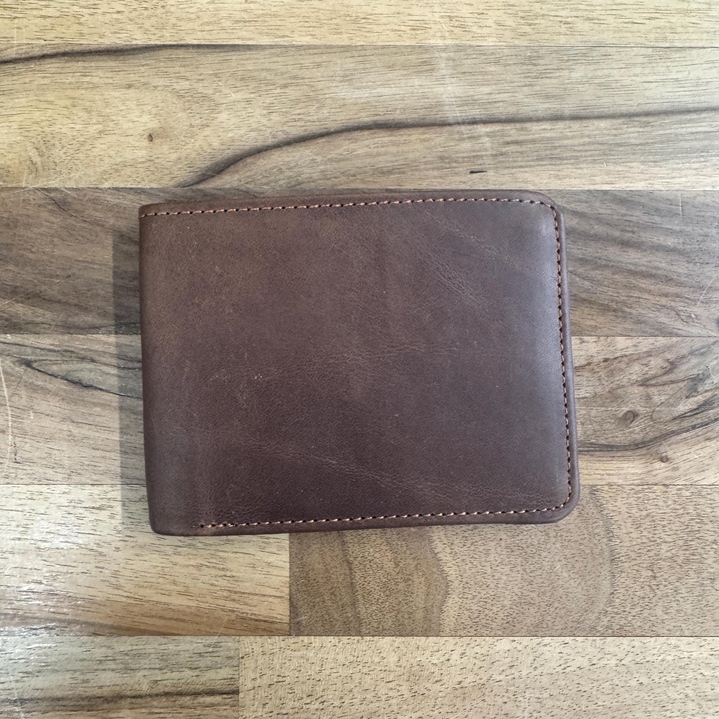 Slim Brown Leather Wallet - JayKayBoutiqueOnline