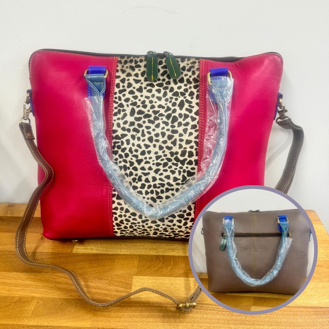 Recycled Leather Laptop Bag - JayKayBoutiqueOnline