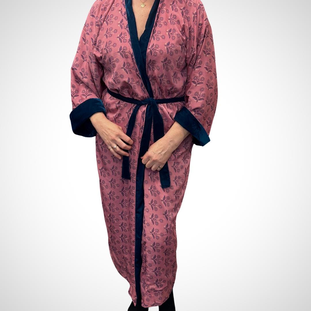 Blue Velvet Robe in Various Styles - JayKayBoutiqueOnline