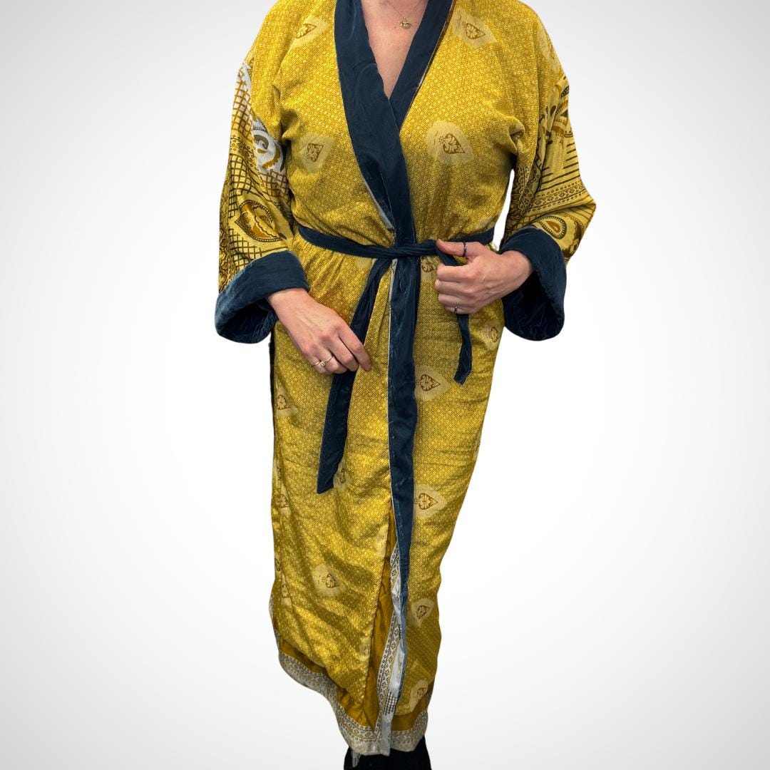 Blue Velvet Robe in Various Styles - JayKayBoutiqueOnline