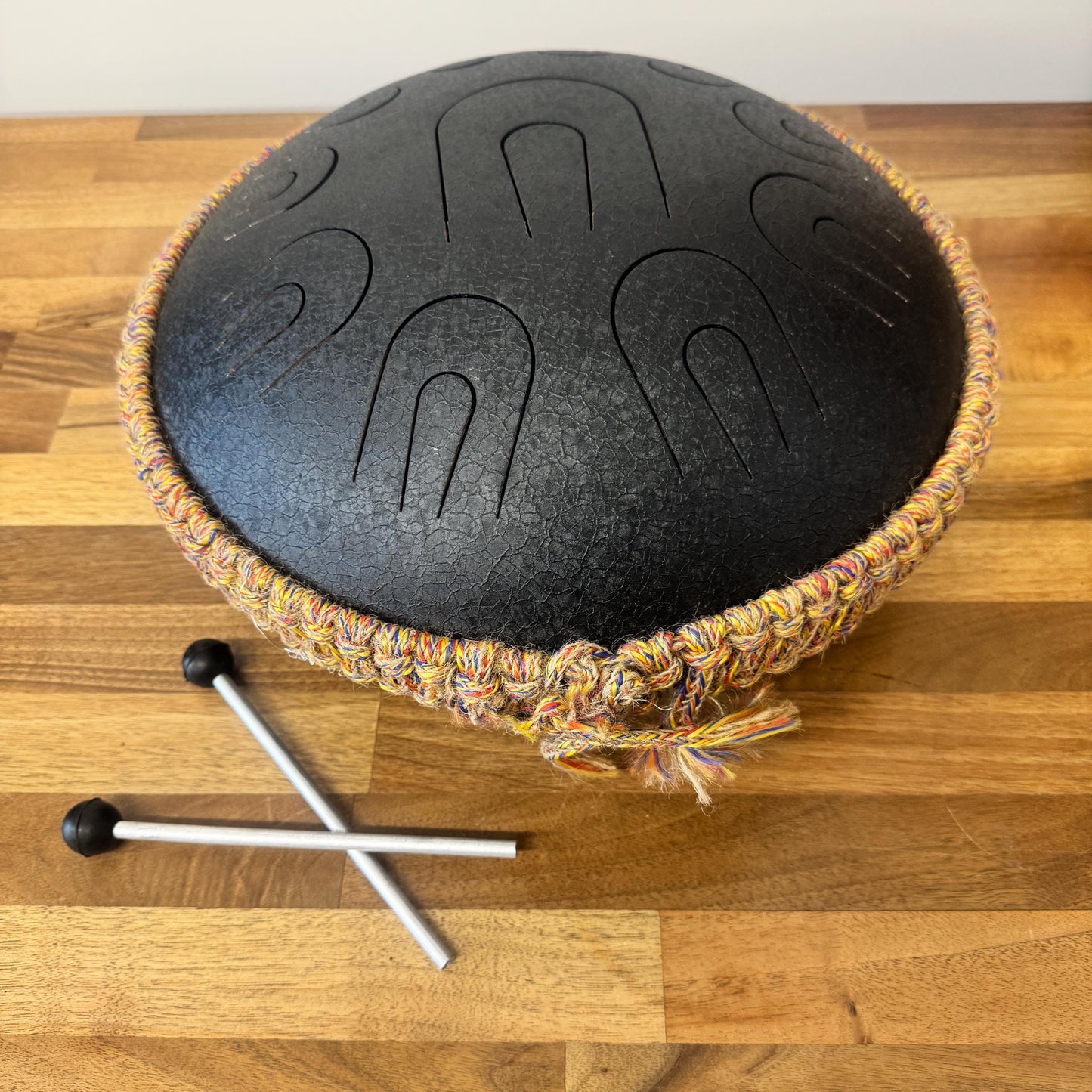 Tuned Steell Hand Pan Drums 14" with Carry Bag and Drumsticks - JayKayBoutiqueOnline
