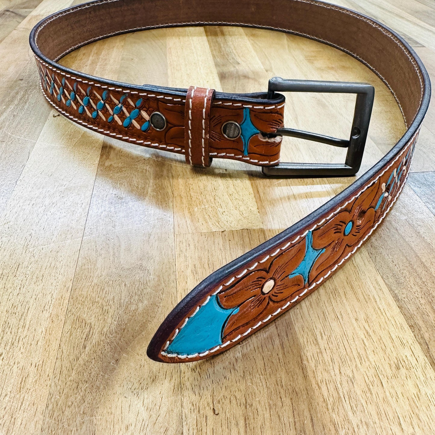 Western Leather Belt - JayKayBoutiqueOnline