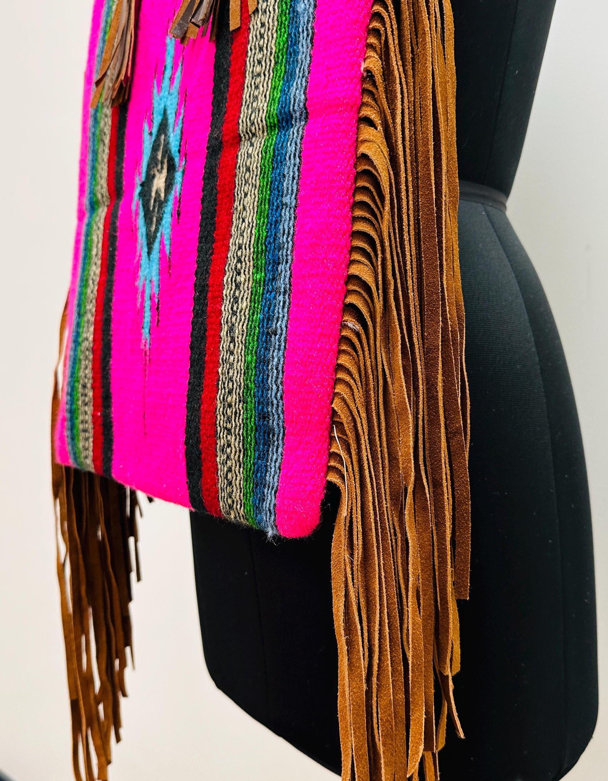 Aztec Leather Tote Bag - JayKayBoutiqueOnline