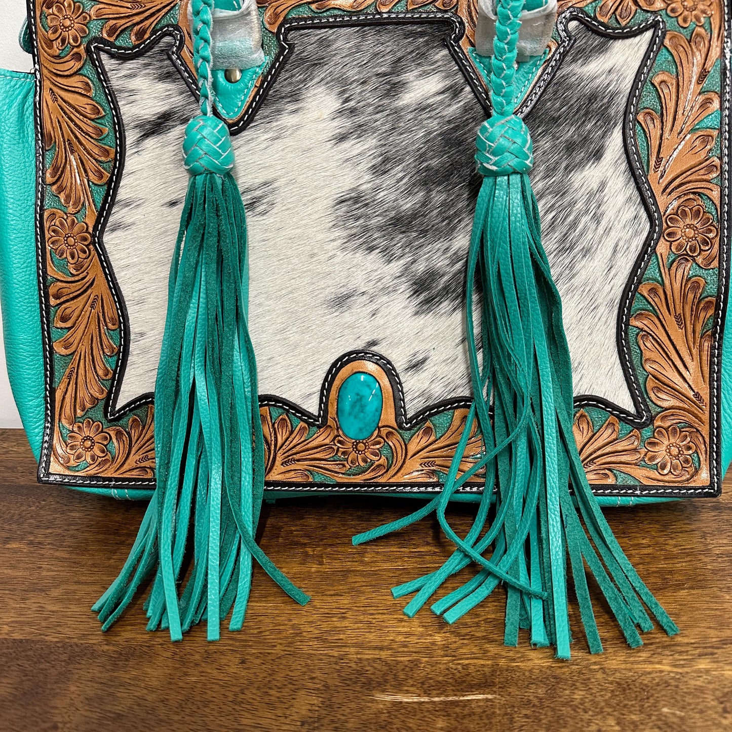 Western Style Leather Tote Bag - JayKayBoutiqueOnline
