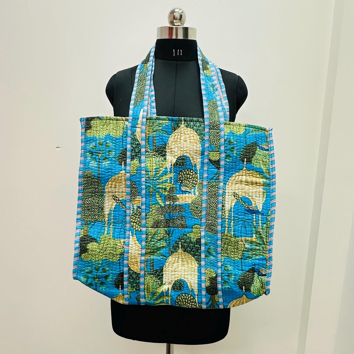 Cotton Quilted Bag with Animal Print - JayKayBoutiqueOnline
