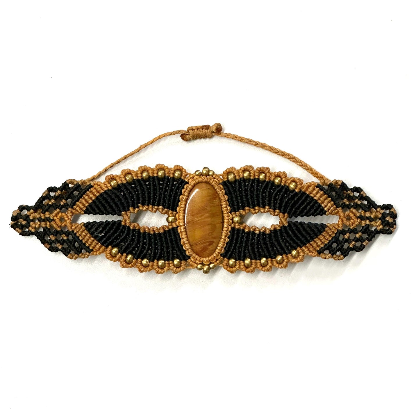 Gemstone Macrame Bracelet Handmade - JayKayBoutiqueOnline