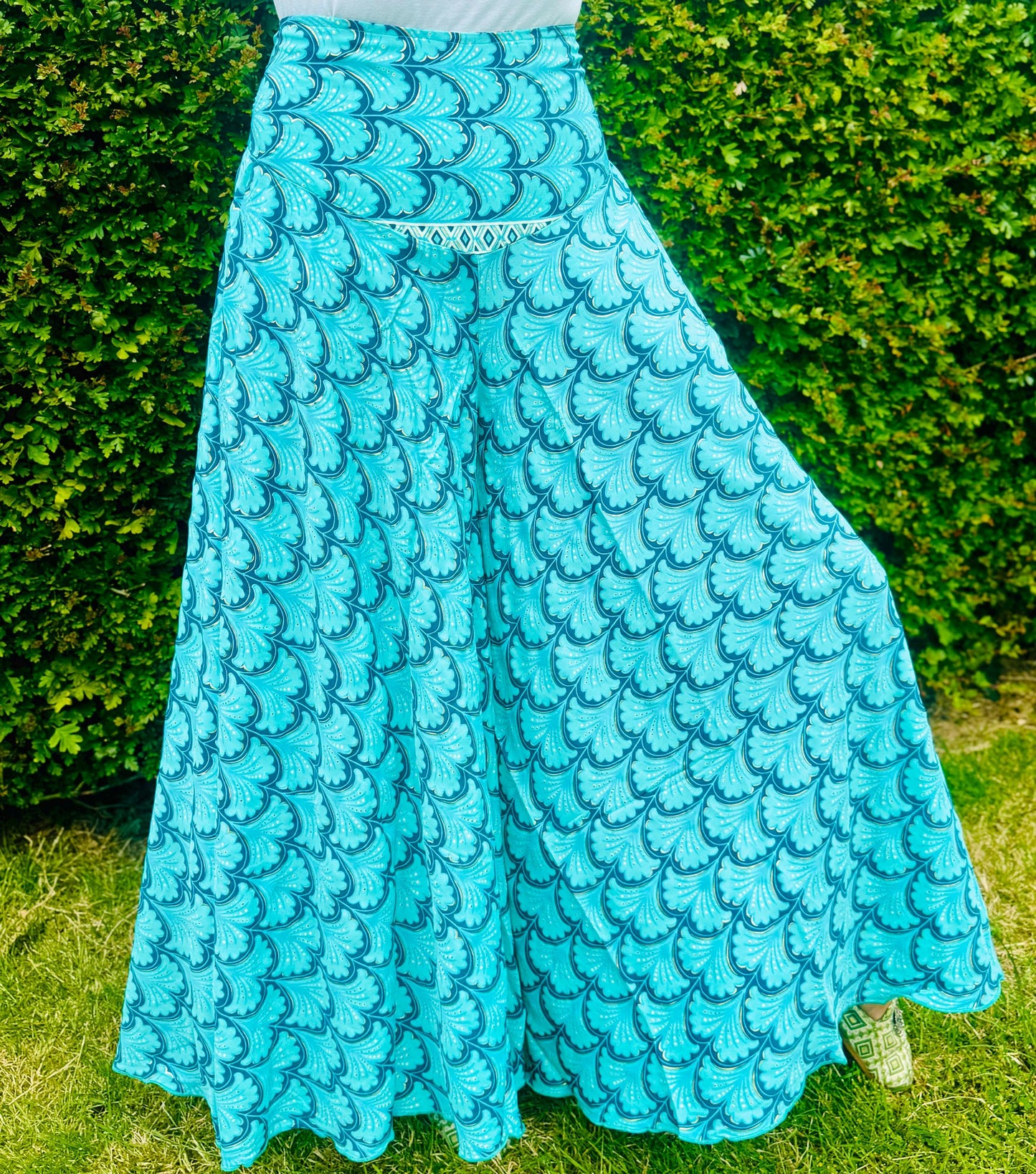 Palazzo Wide Leg Culottes flattering front V Panel Elasticated back panel - JayKayBoutiqueOnline