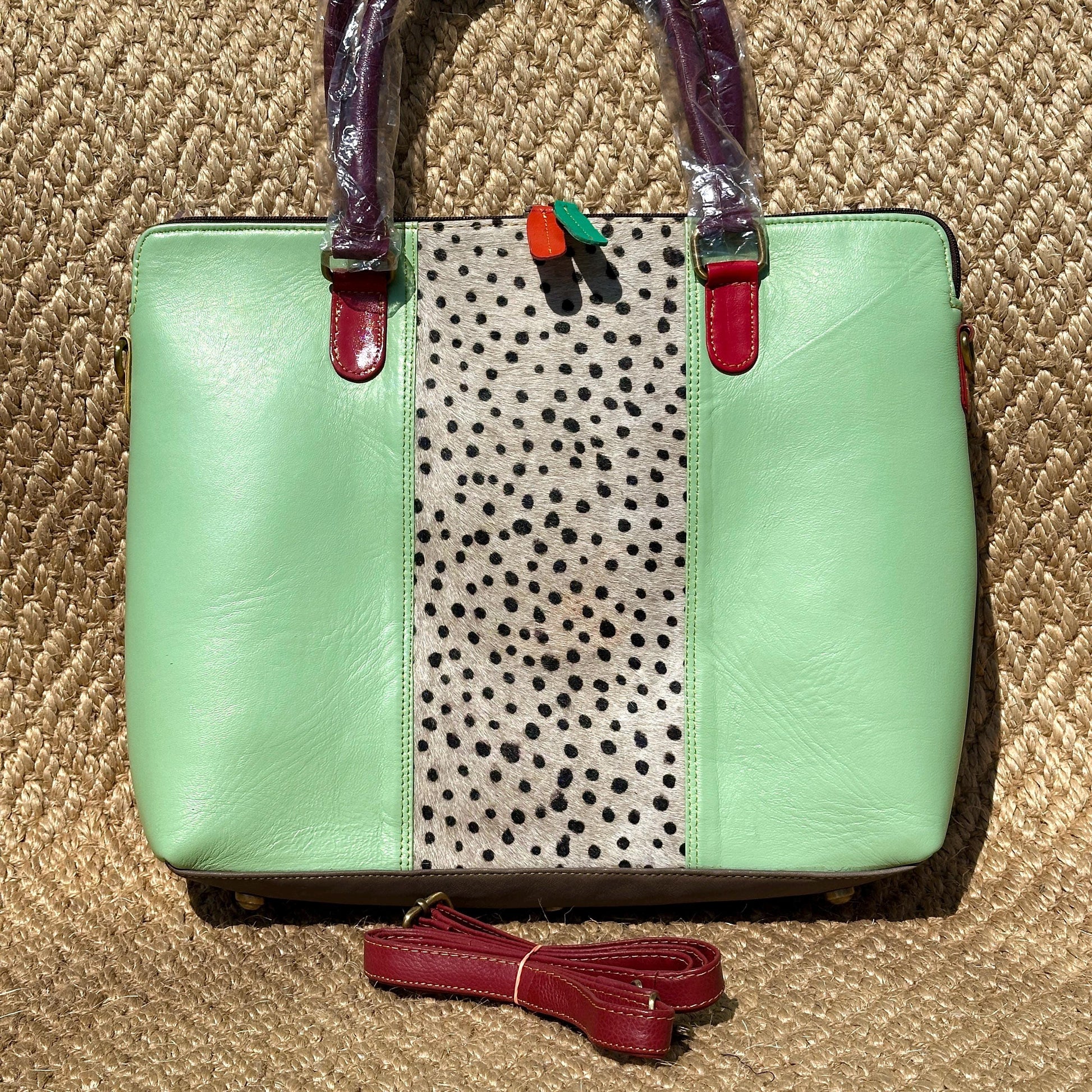 Recycled Leather Laptop Tote Bag - JayKayBoutiqueOnline