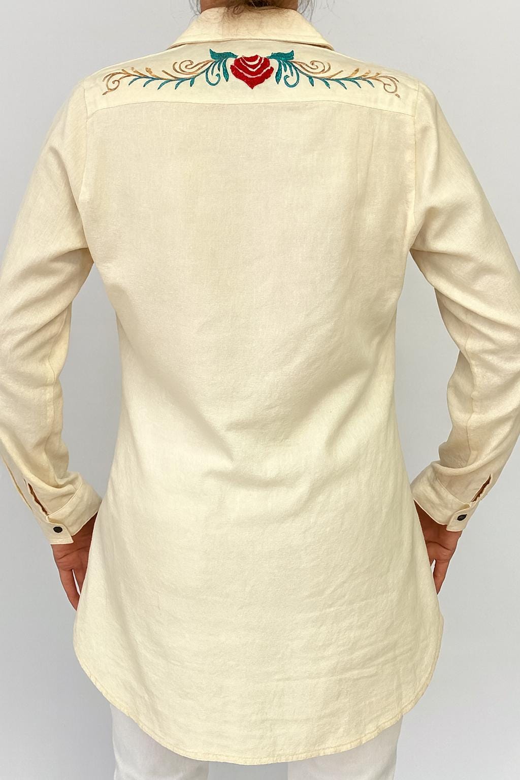 Ladies Western Shirt Embroidered - JayKayBoutiqueOnline