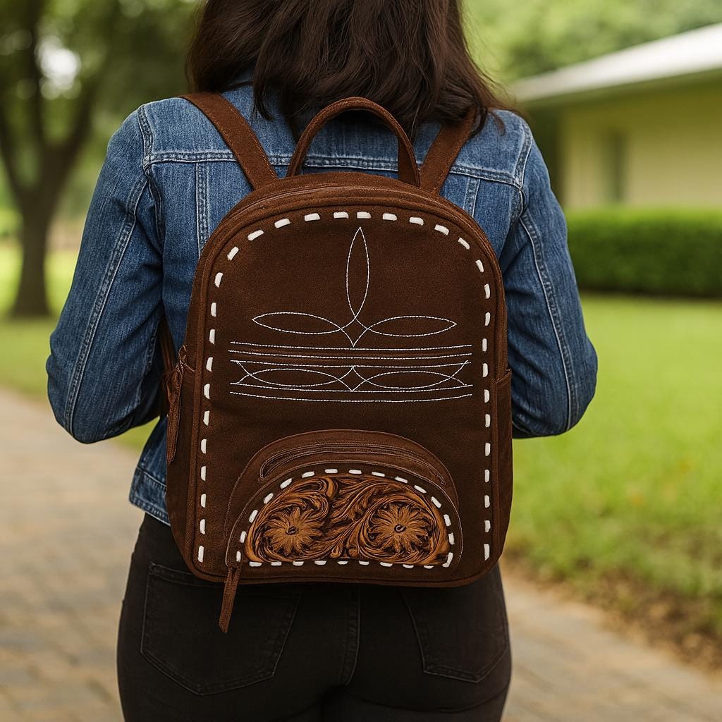 3 in 1 Western Style Backpack Bag, Shoulder Bag and Crossbody Bag - JayKayBoutiqueOnline