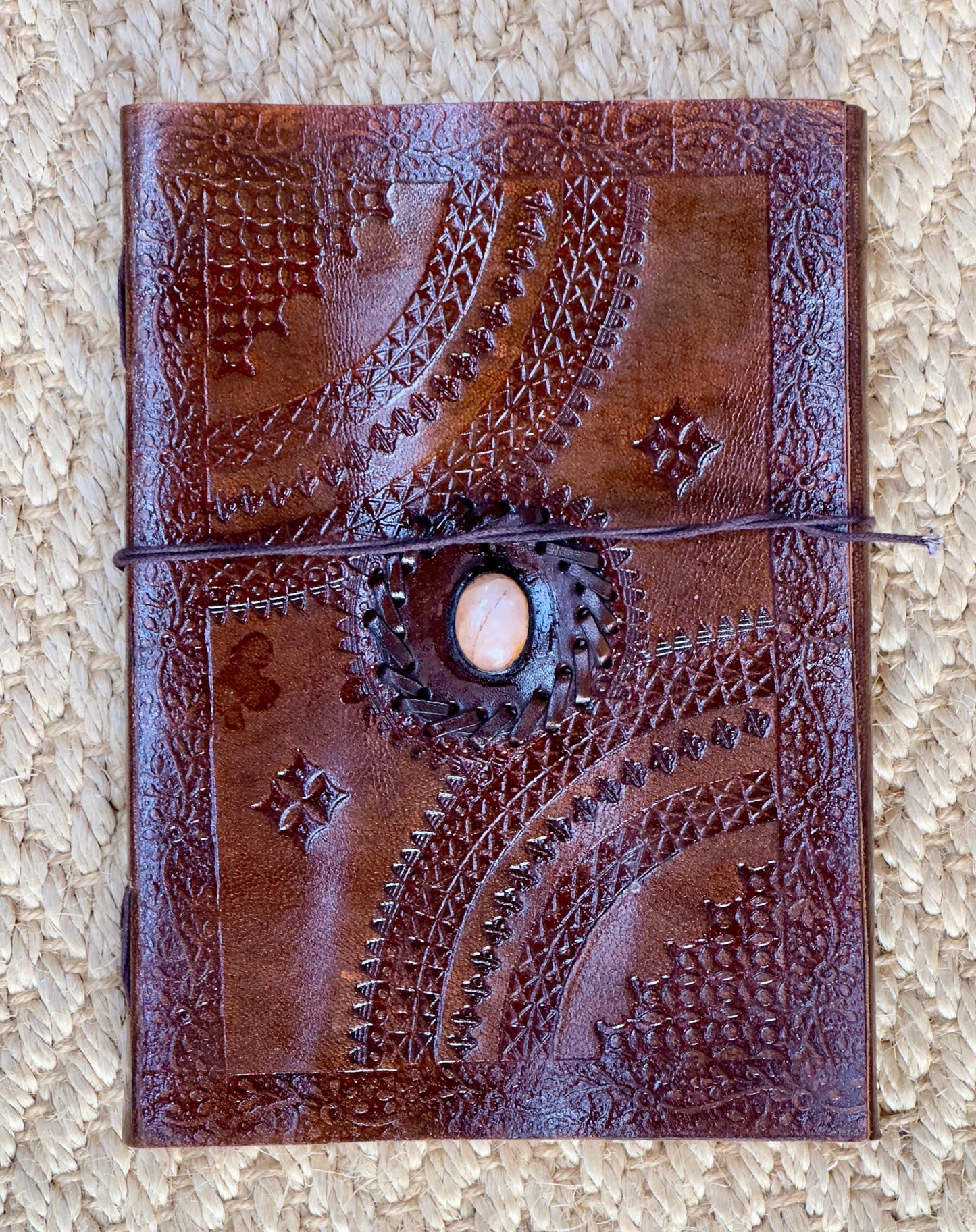 Leather Journal Notebook with HandCrafted Paper - JayKayBoutiqueOnline