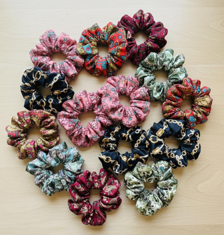 Saree Silk Scrunchies - JayKayBoutiqueOnline