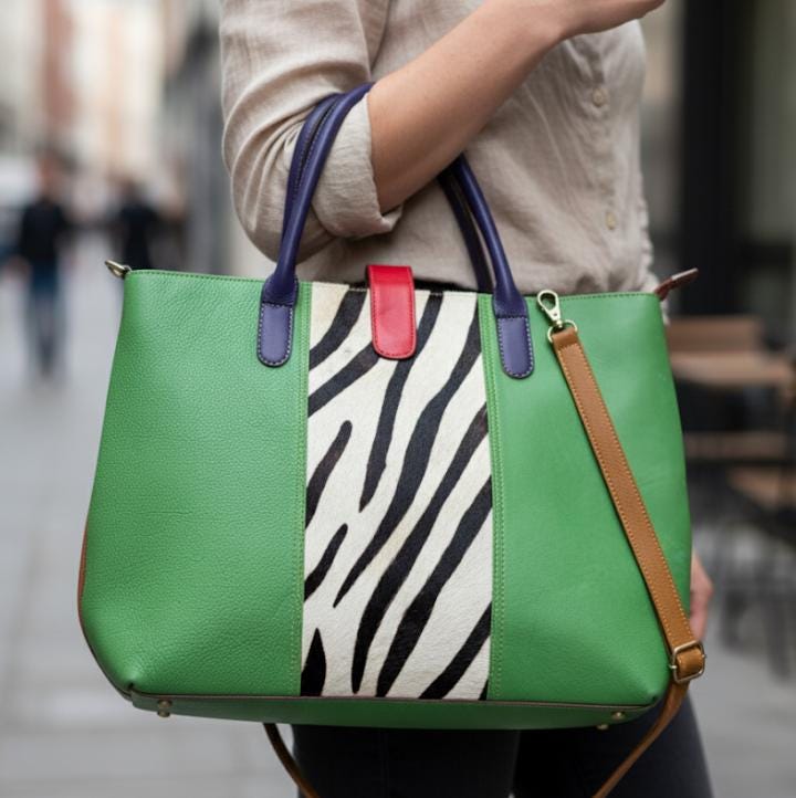 Recycled Leather Laptop Tote Bag - JayKayBoutiqueOnline