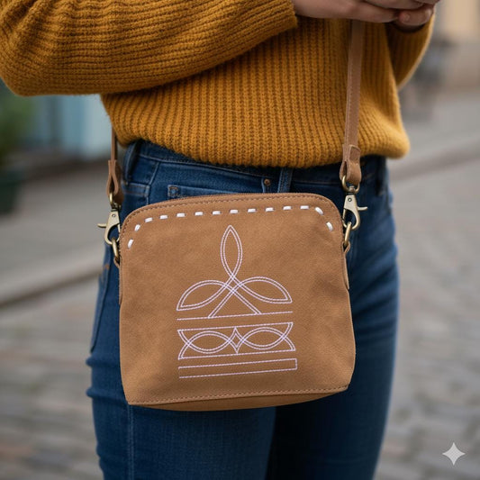 Western Suede Crossbody Bag - JayKayBoutiqueOnline