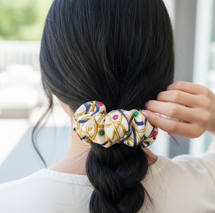 Saree Silk Scrunchies - JayKayBoutiqueOnline