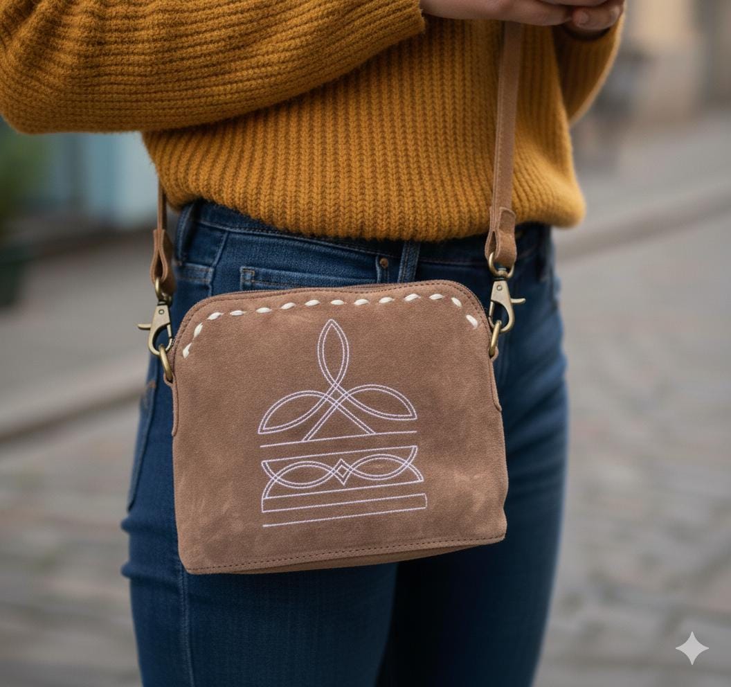 Western Suede Crossbody Bag - JayKayBoutiqueOnline