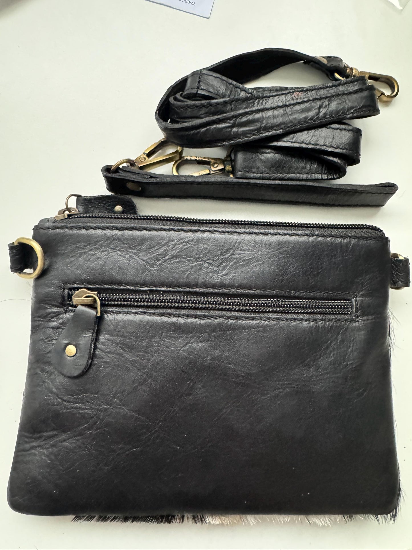 Handcrafted Cowhide & Leather Crossbody Bag - JayKayBoutiqueOnline