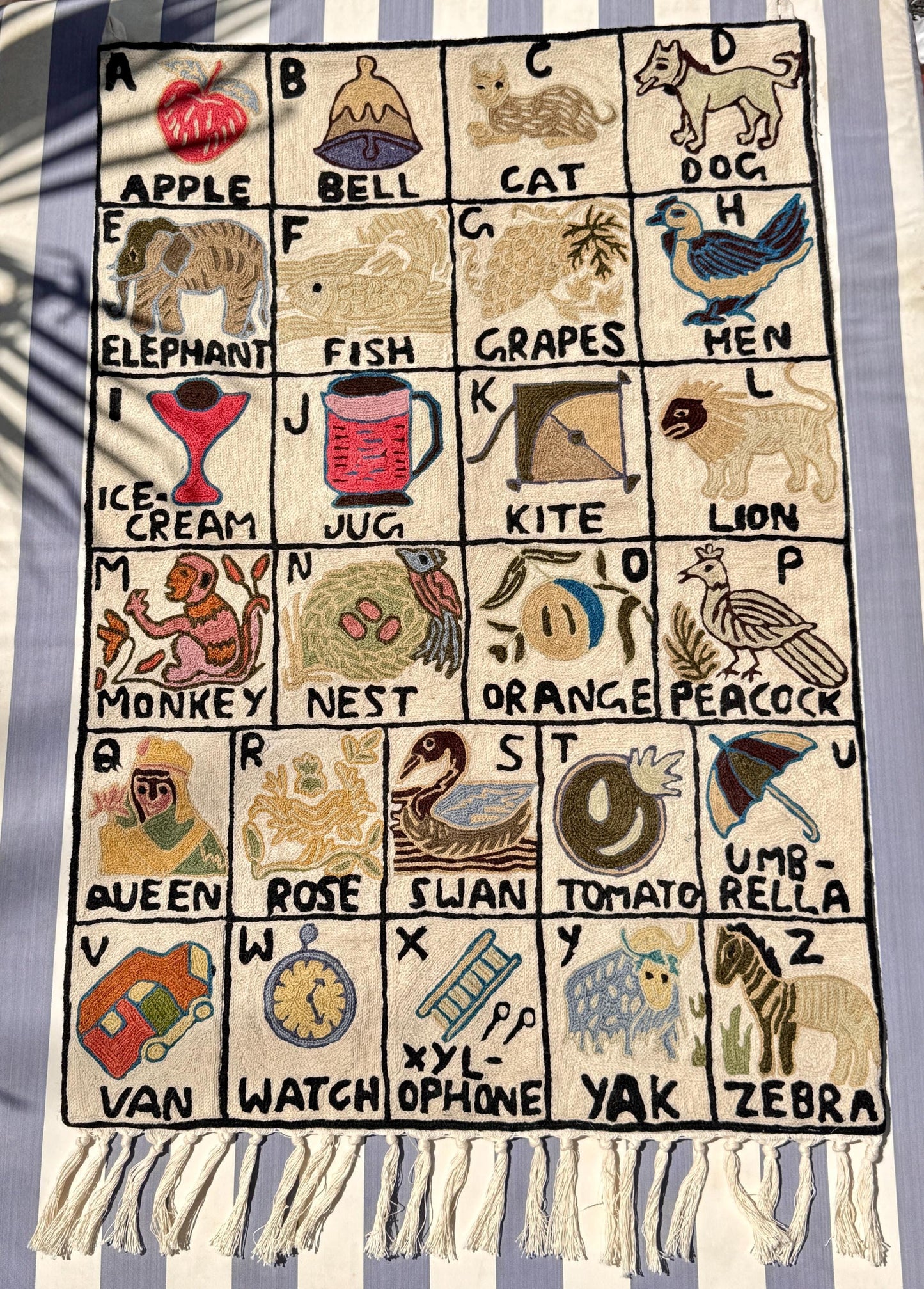Handmade Alphabet Tapestry for Babies and kids - JayKayBoutiqueOnline