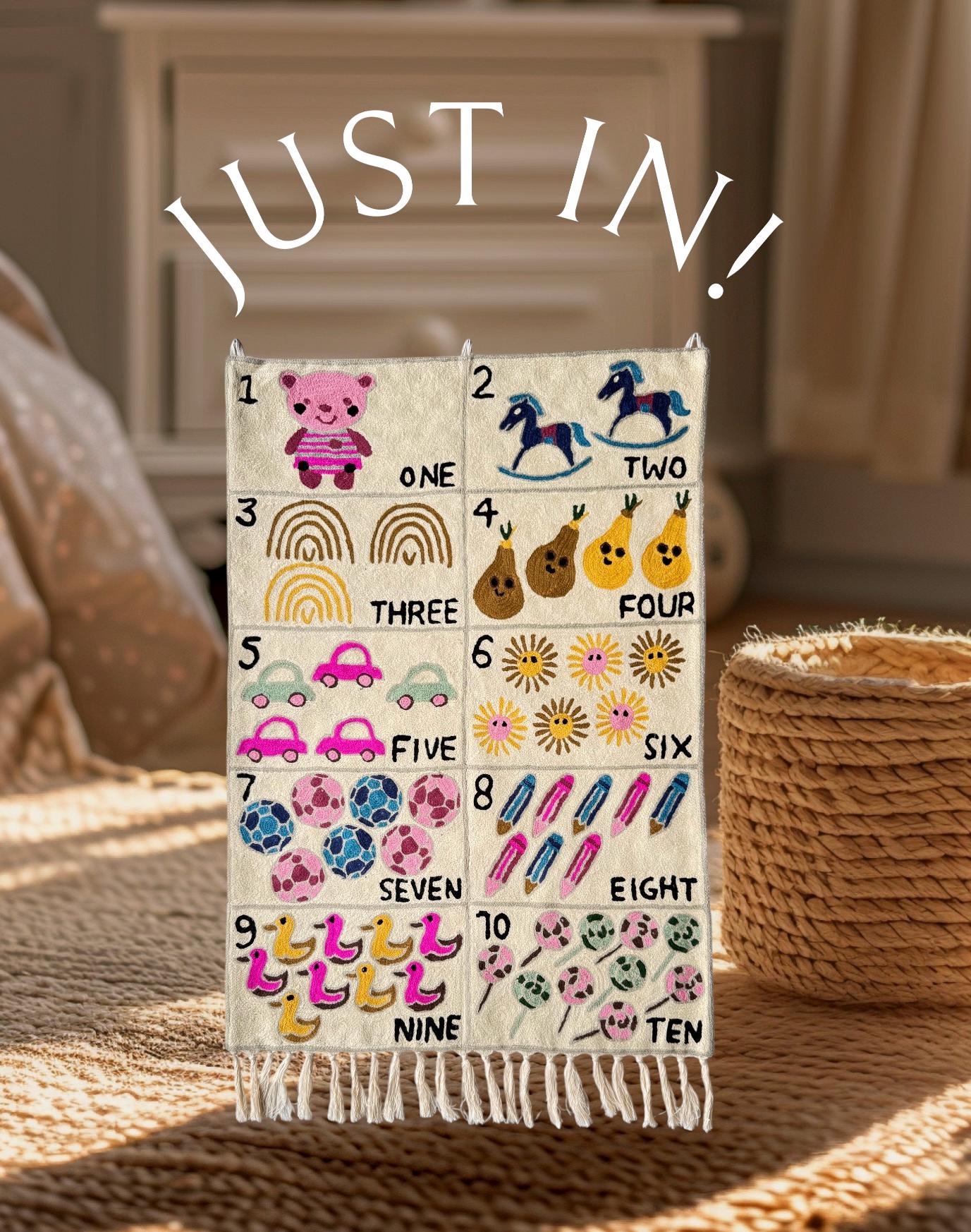 Alphabet Tapestry Wall Hanging