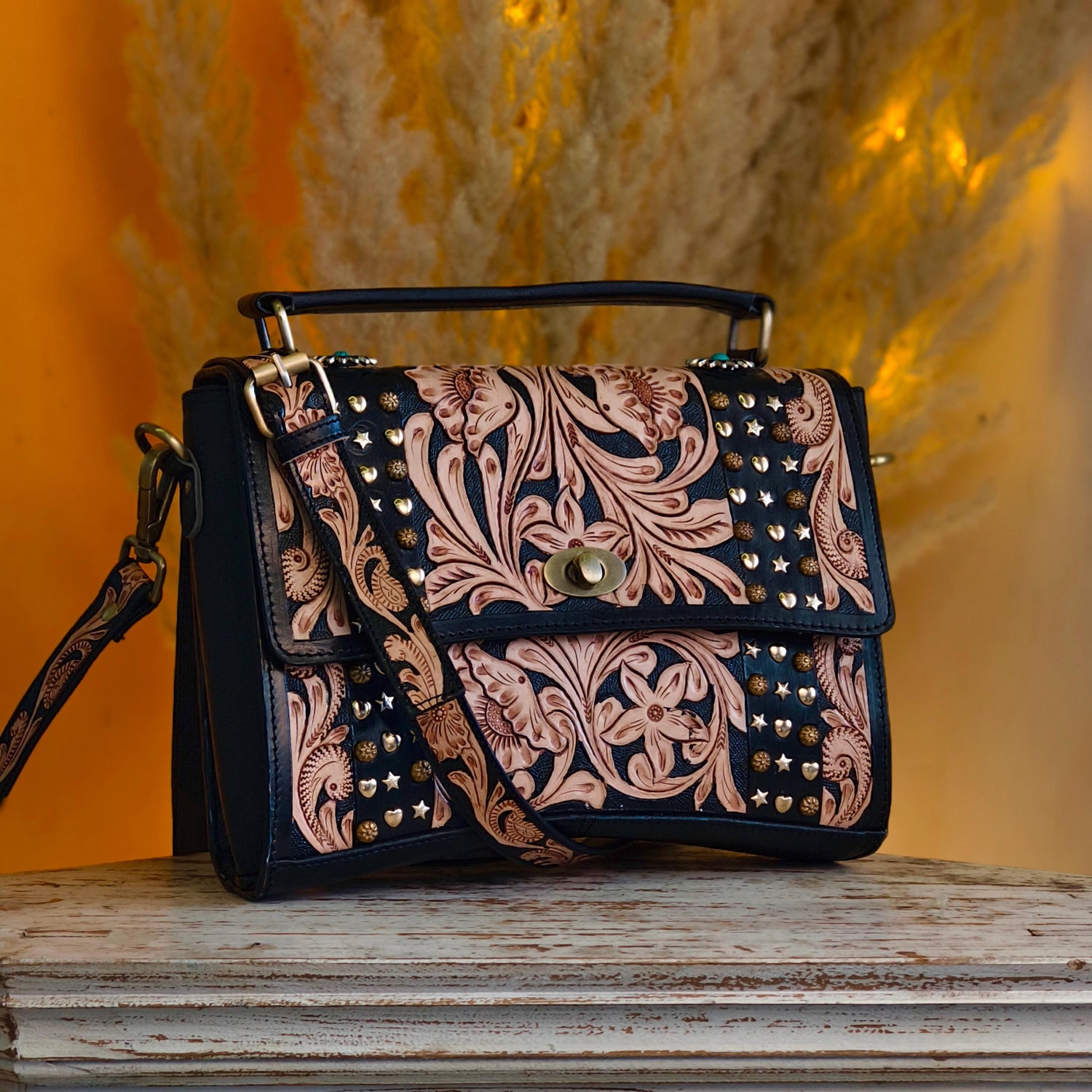 Hand Tooled Leather Bags