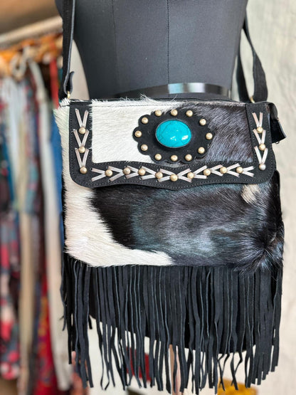 Western Style Suede Bag with Tassels | Crossbody Bag | Suede Shoulder Bag | Boho Tassel Bag | Festival Tassel Bag | Valentines Gift Bag |