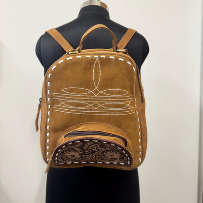 Multifunction Backpack Western Style Boot Stitch | Medium Size Back Pack | 3 in 1 Backpack Bag | Hand bag Shoulder Bag BackPack