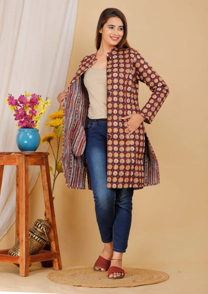 Stylish Reversible Quilted Jacket - JayKayBoutiqueOnline